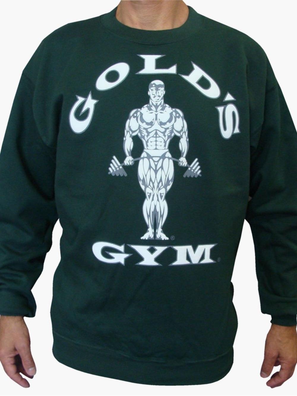 Gold's Gym Men's Forest Green Logo Crewneck Sweatshirt
